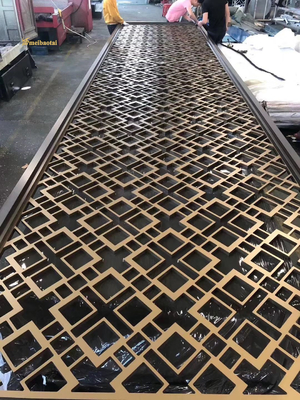 201 304 MBT Bronze Copper Stainless Steel Room Divider Slit Edge