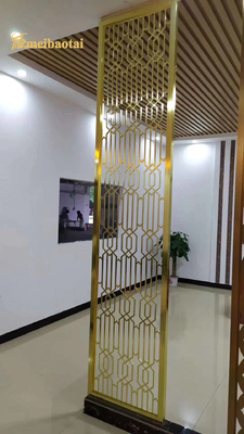 1x2.5meter Stainless Steel Room Divider Decoration for Wall / Hotel / Dining Room