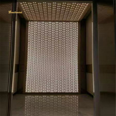 Aluminum PVD Coating Bronze Anti-fingerprint CNC Cutting Partition
