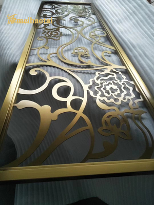 MBT Stainless Steel Room Divider 0.3mm Hotel Decoration Customizable Size