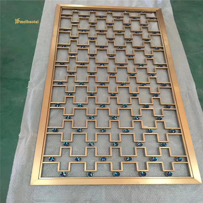 Customized Design Decorative Metal Screen Laser Cut Room Divider In Dining Room