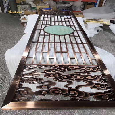 201 304 MBT Bronze Copper Stainless Steel Room Divider Slit Edge
