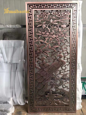 Brown Color Customized Size Popular Style Metal Room Divider