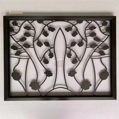 Black Color Style Metal Room Divider 201 Stainless Steel