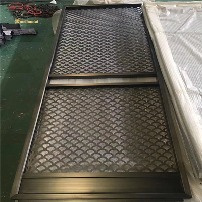 Decoration MBT Bronze Copper Stainless Steel Room Divider 3.0mm Thick
