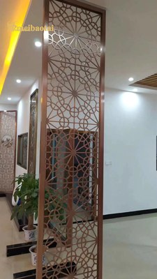 Many Style Rose Gold Bronze Gold Color Stainless Steel Room Divider Decoration Hotel ,home
