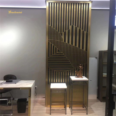 SS201 304 Customize Stainless Steel Room Divider Decoration Wall