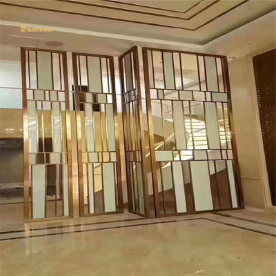 Ss304 Stainless Steel Art Deco Room Divider In Rooms Hall