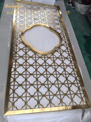 Hotel Decoration 304 Stainless Steel Room Divider 0.3-3.0mm Thickness