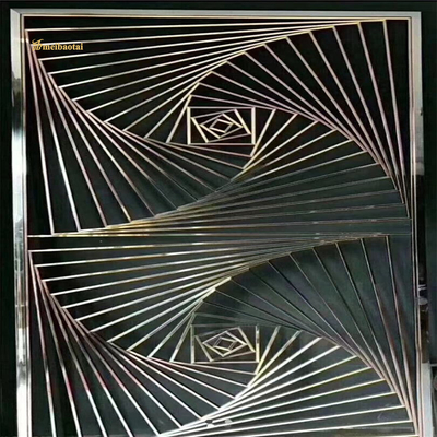 PVD Color Coating Customized Size Popular Metal Room Divider