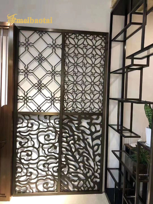 SS201 304 Customize Stainless Steel Room Divider Decoration Wall