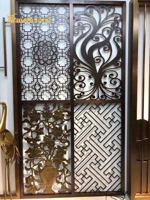 Decoration MBT Bronze Copper Stainless Steel Room Divider 3.0mm Thick