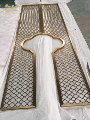 MBT Stainless Steel Room Divider 0.3mm Hotel Decoration Customizable Size