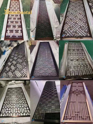 Many Style Rose Gold Bronze Gold Color Stainless Steel Room Divider Decoration Hotel ,home