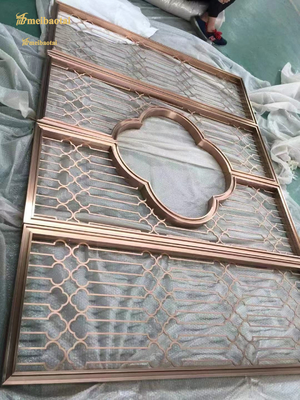 201 304 Color Hairline Stainless Steel Room Divider Hotel Decoration