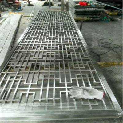 Customizable Size Mirror Hairline Stainless Steel Room Divider Grade 201