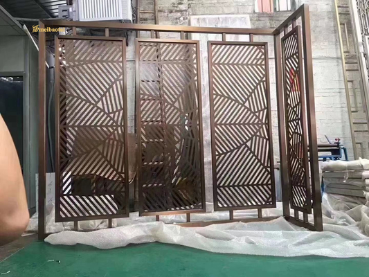 Aluminum PVD Coating Bronze Anti-fingerprint CNC Cutting Partition