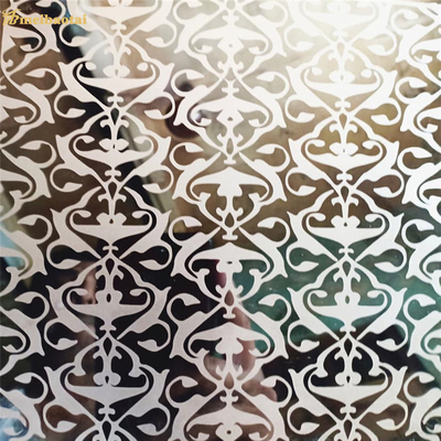 Mirror Etched Stainless Steel Sheet Thickness 0.3-3.0mm Elevator Decoration