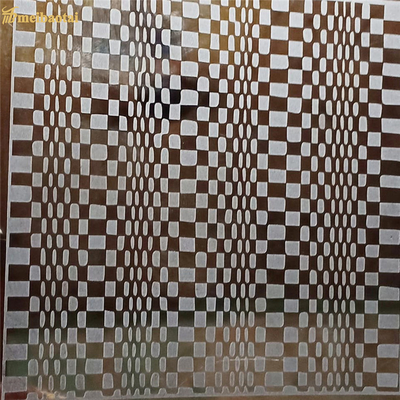 Regular Symmetrical Figure Pattern Etched Stainless Steel Sheet Elevator Lift Decorative Panel