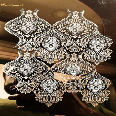 Flower Etched Stainless Steel Sheet Mirror Elevator SS Plate