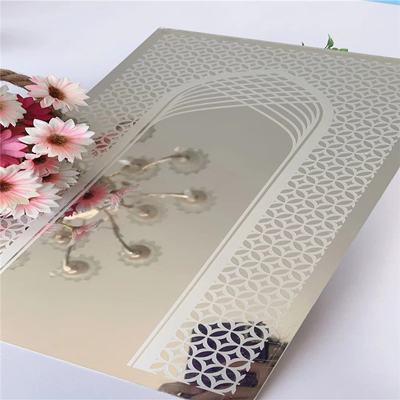 Silver Aisi 304 Stainless Steel Plate Mirror Elevator SS Sheet