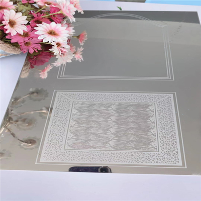 Grade 304 Silver Etched Stainless Steel Sheet 0.95mm For Elevator Decorative