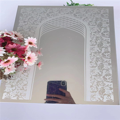 AISI Etched Stainless Steel Sheet , Mirror Finish Ss Sheet 1.12mm Thickness