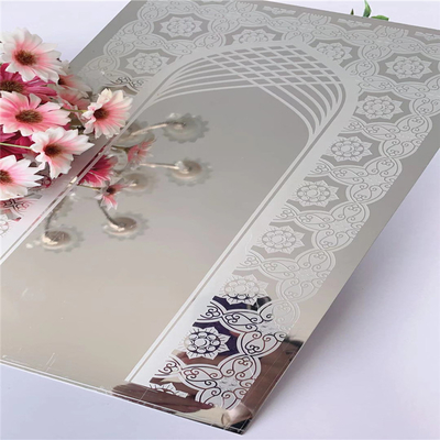 8ft Length Elevator Etched Stainless Steel Sheet 1.0mm Thickness