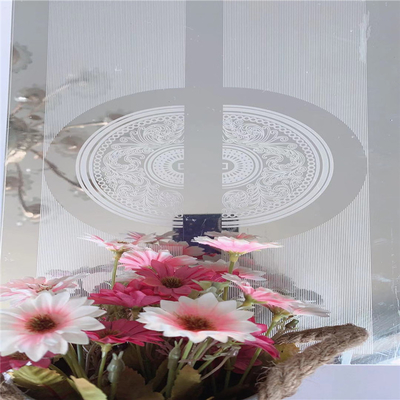 SuS304 Elevator Stainless Steel Sheet Mirror Etched Pattern 8ft Length