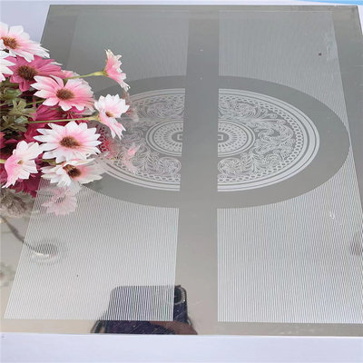 SuS304 Elevator Stainless Steel Sheet Mirror Etched Pattern 8ft Length