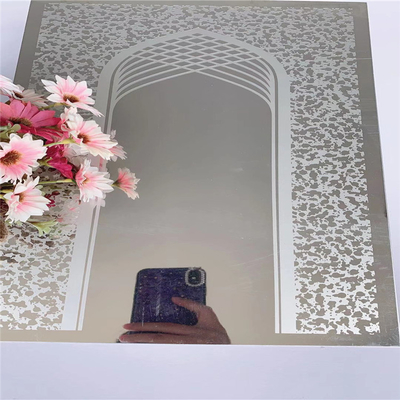ODM Etched Stainless Steel Sheet , Sliver 201 Ss Sheet Mirror Finish