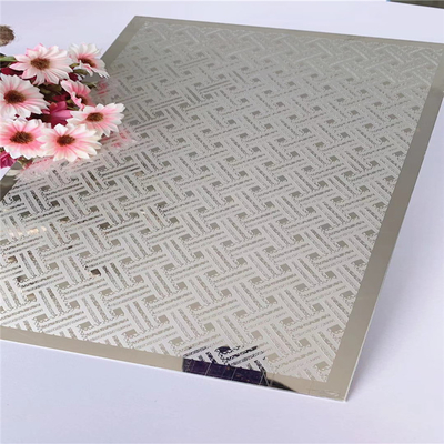 8K Gold Mirror Etching Stainless Steel Sheet Cold Rolled SS Plate