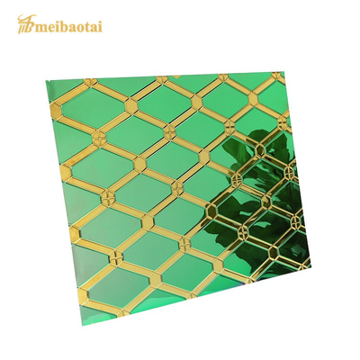 Embossed  Stamped Stainless Steel Sheets 3048mm Length SS304 Material