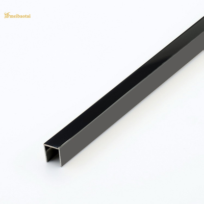 Decorative U Slot Stainless Steel Tile Trim 201 304 Mirror Finished