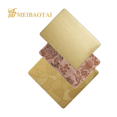 316L Stainless Steel Sheet Ice Bamboo Pattern Embossed For Ceiling