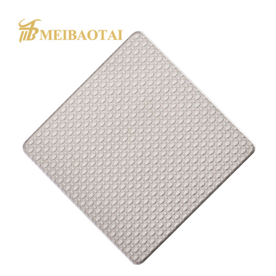SS304 201 Gold Color Embossed Stainless Steel Sheet For Decoration Wall