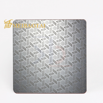 Gold Silver Color Embossed 304 SS Sheet For Wall Decorative