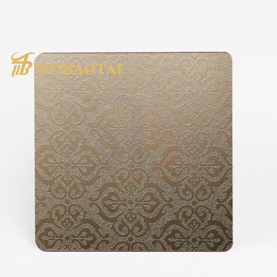 Sustainable Embossed Stainless Steel Sheet Slit Edge For Door Decoratve