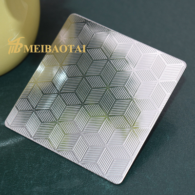 Flat Shape 1.2MM Embossed Stainless Steel Sheet SS Decorative Plate