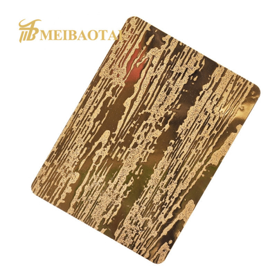 SS304 201 4*8FT Embossed Etched Stainless Steel Sheet Decoration Plate