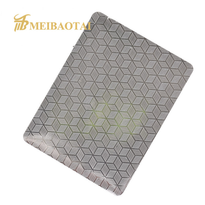 Flat Shape 1.2MM Embossed Stainless Steel Sheet SS Decorative Plate