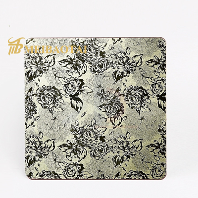 Sustainable Embossed Stainless Steel Sheet Slit Edge For Door Decoratve