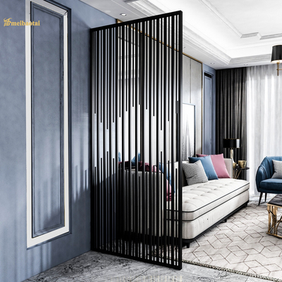 Modern 201 Stainless Steel Room Divider Cuboid Shape 30mm Thickness