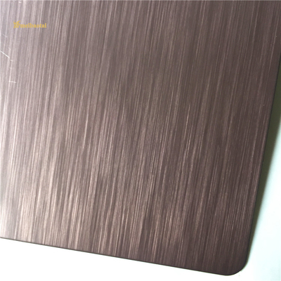 Four Feet Purple Brushed Stainless Steel Sheet For Ships Building Industry