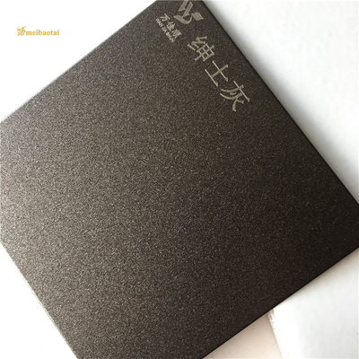 Sandblasted Grey Decorative Stainless Steel Sheet Anti Fingerprint