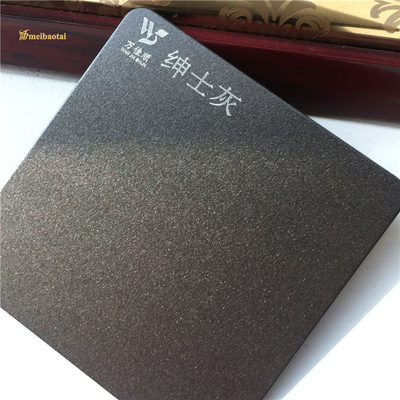 Sandblasted Grey Decorative Stainless Steel Sheet Anti Fingerprint