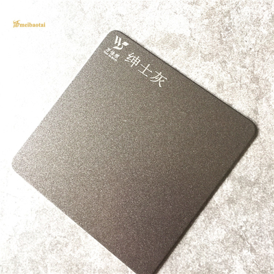 Sandblasted Grey Decorative Stainless Steel Sheet Anti Fingerprint