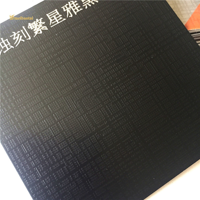 Anti Finger Print Pvd Black Etched Stainless Steel Sheet For Door Decorate