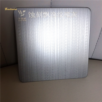 ASTM Standard Mbt Stainless Steel Sheet Grey Etched Pattern