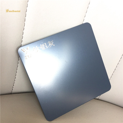 Aluminum Gray Decorative Stainless Laminate Sheets 4X8FT Slit Edge